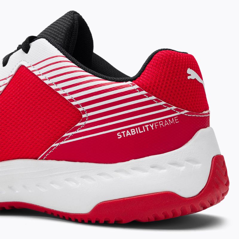 Buty do siatkówki dziecięce PUMA Varion puma white/puma black/high risk red 10