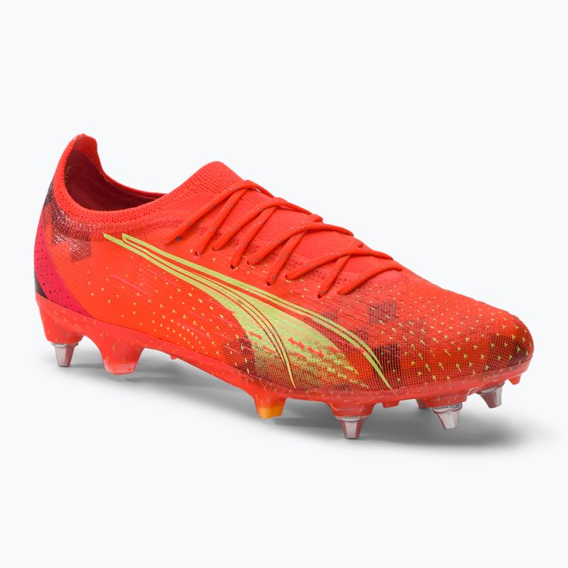 Buty piłkarskie męskie PUMA Ultra Ultimate MXSG fiery coral/fizzy light/puma black