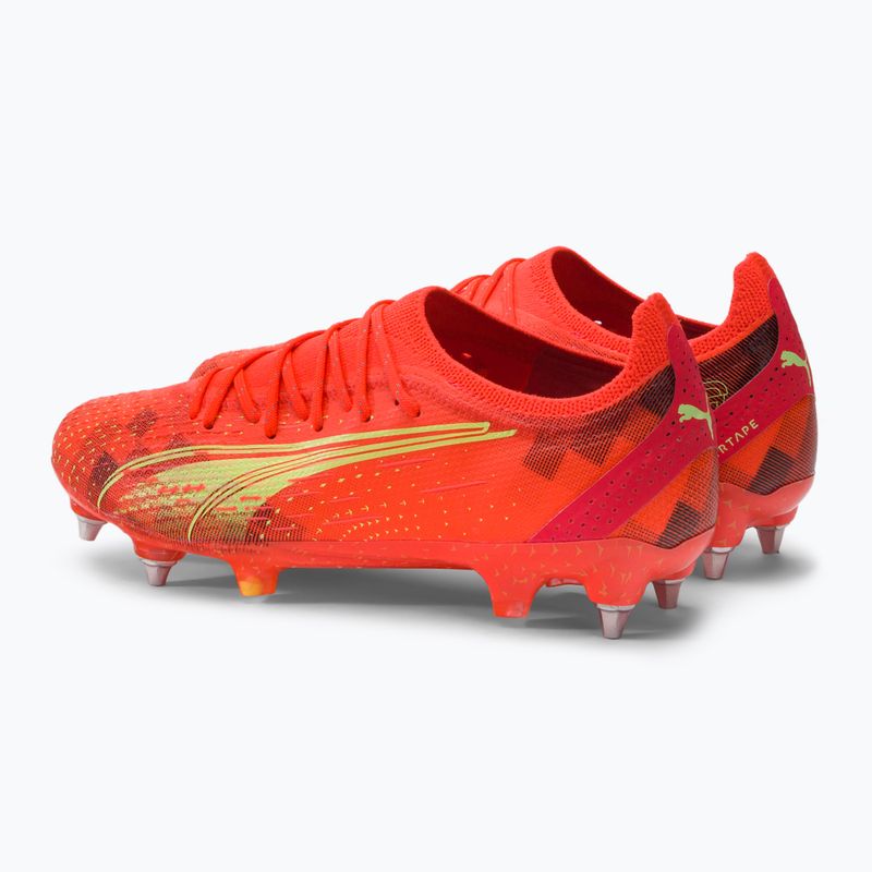 Buty piłkarskie męskie PUMA Ultra Ultimate MXSG fiery coral/fizzy light/puma black 3