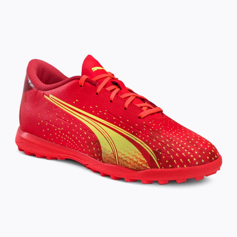 Buty piłkarskie dziecięce PUMA Ultra Play TT fiery coral/fizzy light/puma black