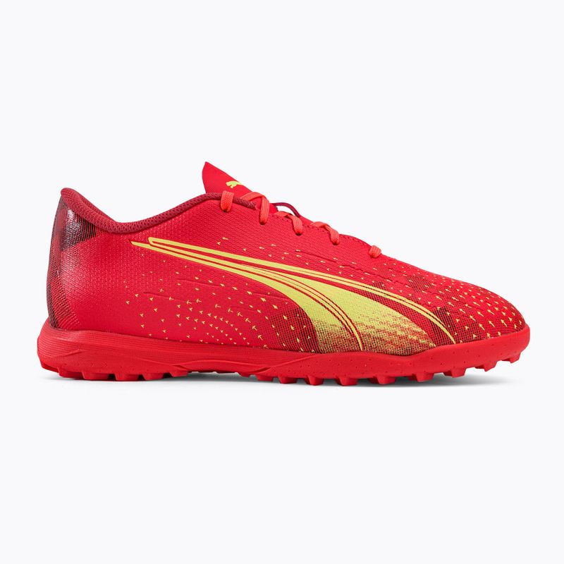Buty piłkarskie dziecięce PUMA Ultra Play TT fiery coral/fizzy light/puma black 2