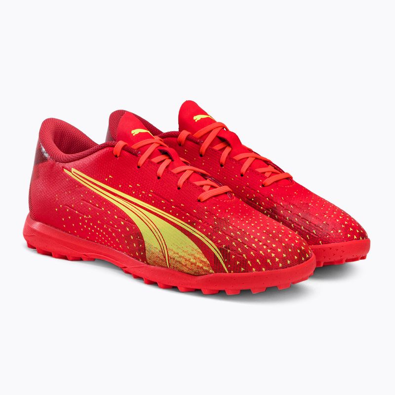Buty piłkarskie dziecięce PUMA Ultra Play TT fiery coral/fizzy light/puma black 4