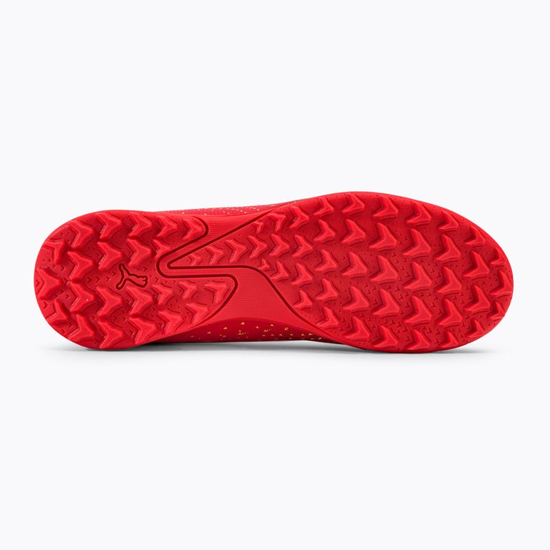Buty piłkarskie dziecięce PUMA Ultra Play TT fiery coral/fizzy light/puma black 5