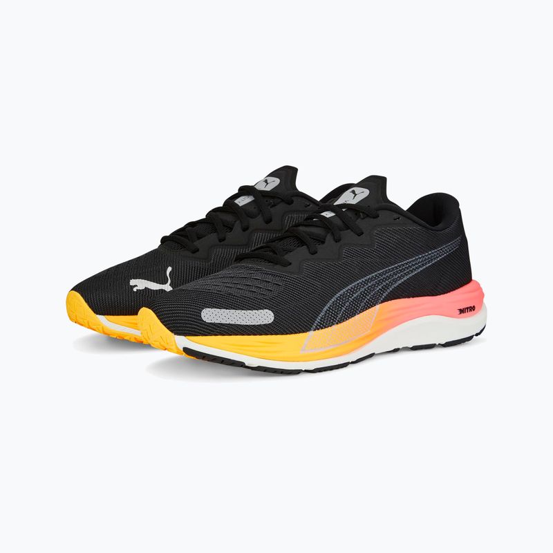 Buty do biegania męskie PUMA Velocity Nitro 2 puma black/sunset glow 10