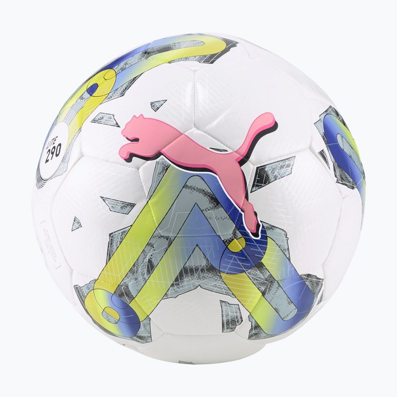 Piłka do piłki nożnej PUMA Orbita 5 HYB Lite 290 puma white/electric purple rozmiar 4