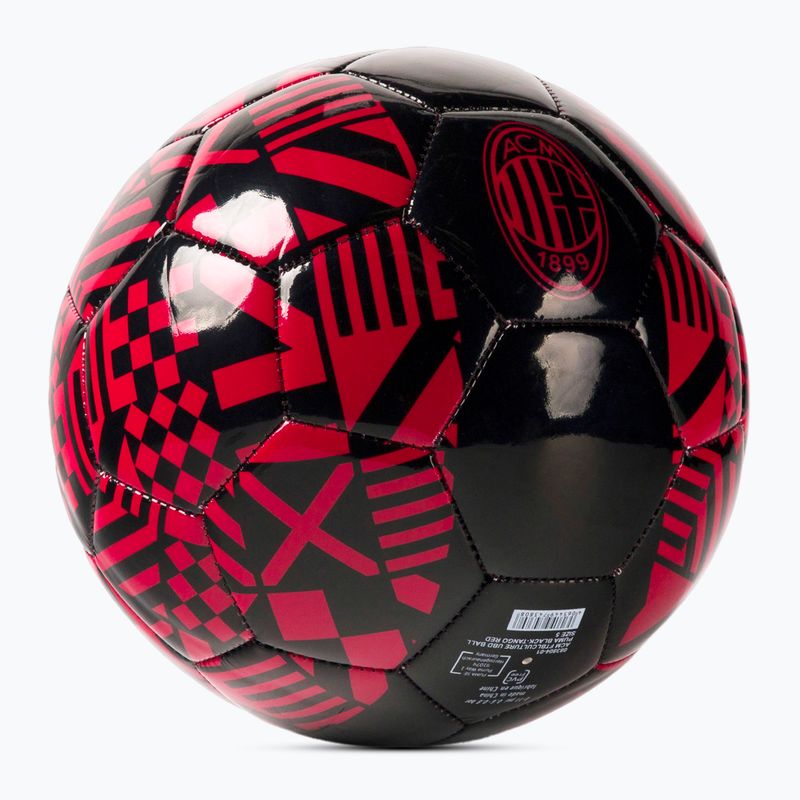 Piłka do piłki nożnej PUMA ACM Football Culture UBD puma black/tango rozmiar 5 2