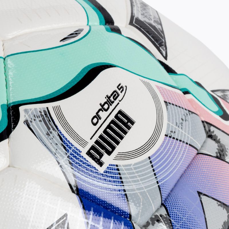 Piłka do piłki nożnej PUMA Orbita 5 HYB puma white/multi colour rozmiar 5 3