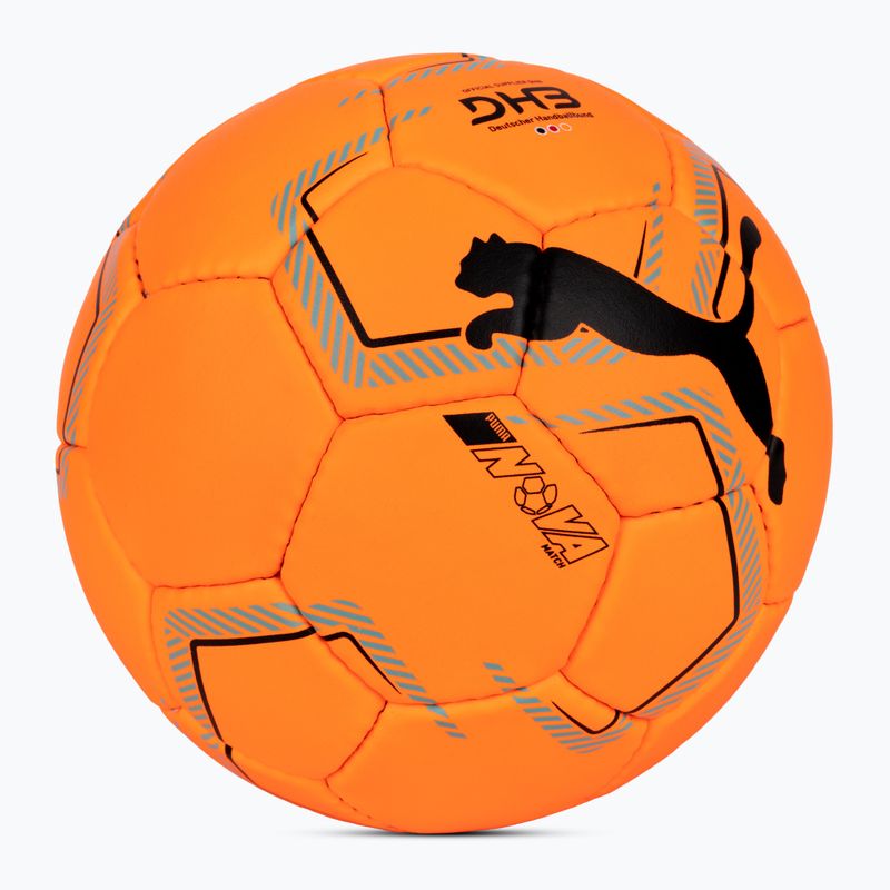 Piłka do piłki ręcznej PUMA Nova Match fluo orange/blue atoll rozmiar 3 2