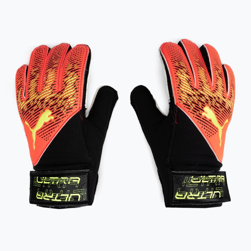 Rękawice bramkarskie dziecięce PUMA Ultra Grip 4 RC fiery coral/fizzy light