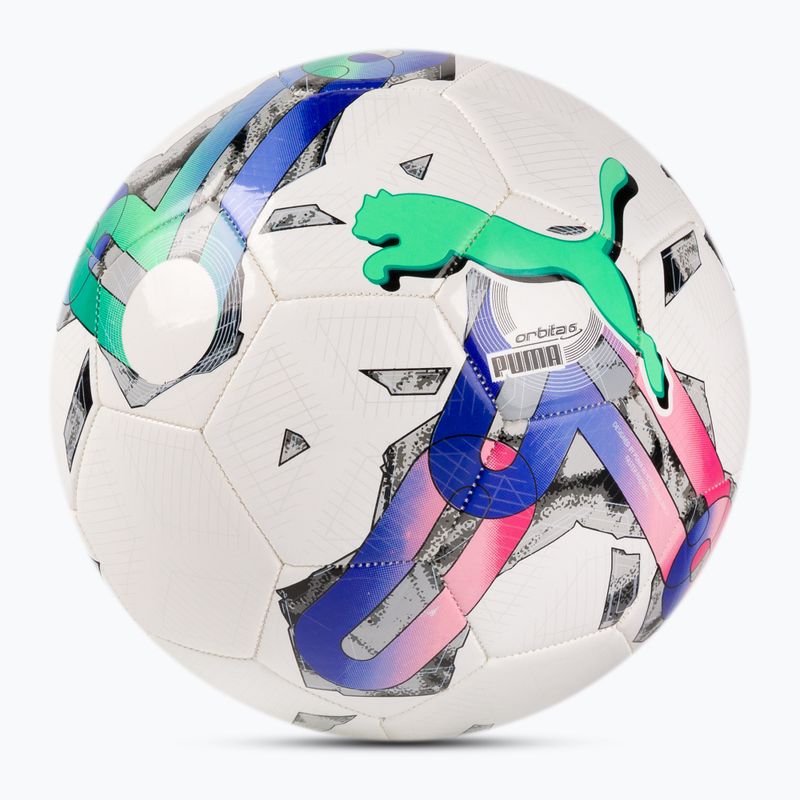 Piłka do piłki nożnej PUMA Orbita 6 MS puma white/multi colour rozmiar 5 2