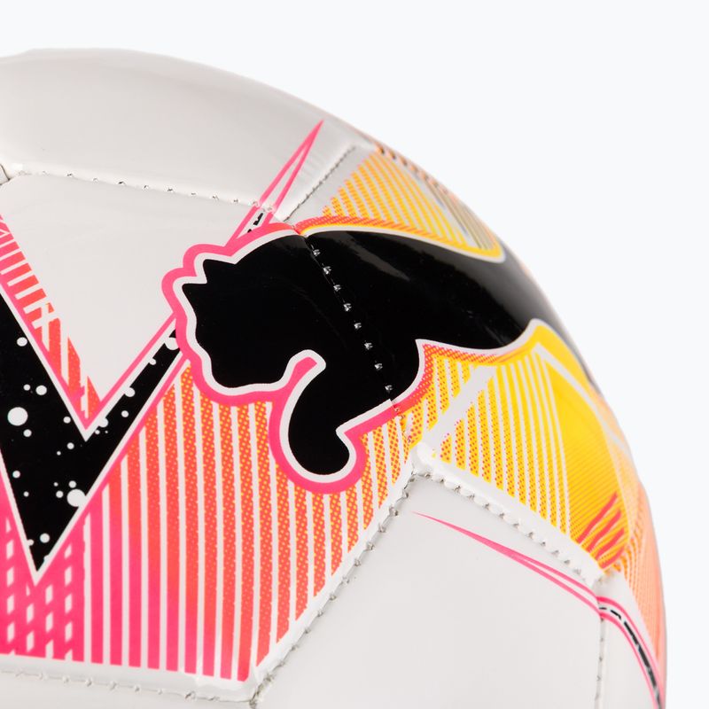 Piłka do piłki nożnej PUMA Futsal 3 MS puma white/sunset glow rozmiar 4 3