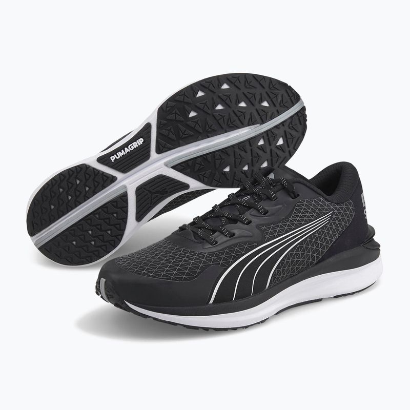 Buty do biegania damskie PUMA Electrify Nitro 2 WTR puma black/metalic silver 10
