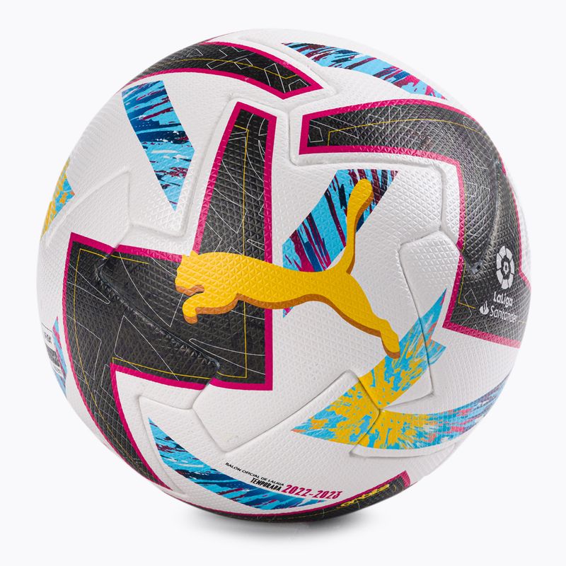 Piłka do piłki nożnej PUMA Orbita Laliga 1 FIFA Pro puma white/beetroot purple rozmiar 5