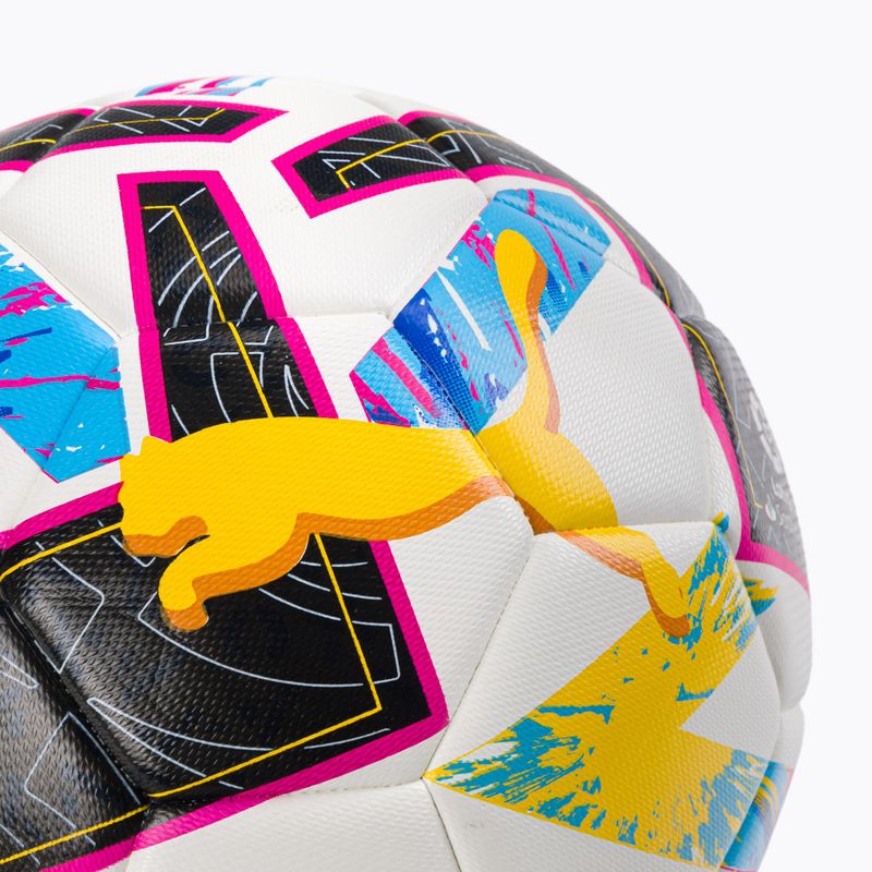 Piłka do piłki nożnej PUMA Orbita Laliga 1 HYB puma white/beetroot purple/blue atoll rozmiar 5 3