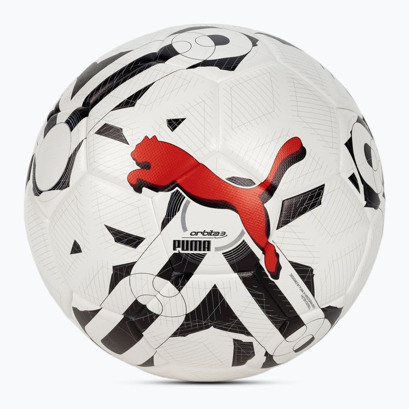 Piłka do piłki nożnej PUMA Orbita 3 TB FQ puma white/puma black/puma red rozmiar 5