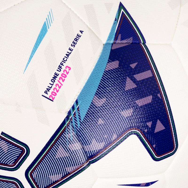 Piłka do piłki nożnej PUMA Orbita Serie A HYB puma white/blue glimmer/sunset rozmiar 4 3