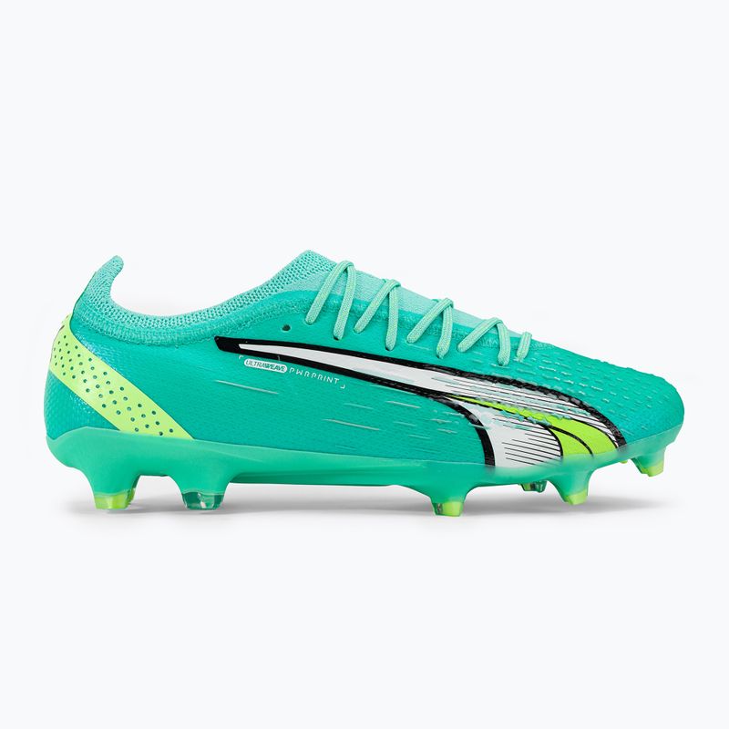 Buty piłkarskie męskie PUMA Ultra Ultimate FG/AG electric peppermint/puma white/fast yellow 2