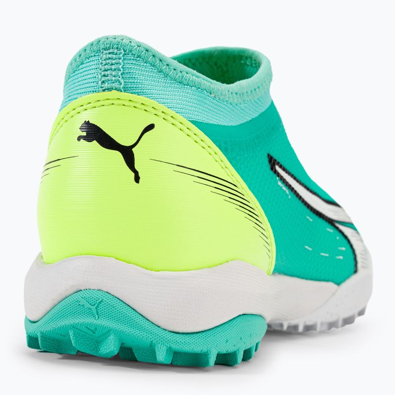 Buty piłkarskie dziecięce PUMA Ultra Match Ll TT + Mid electric peppermint/puma white/fast yellow 9