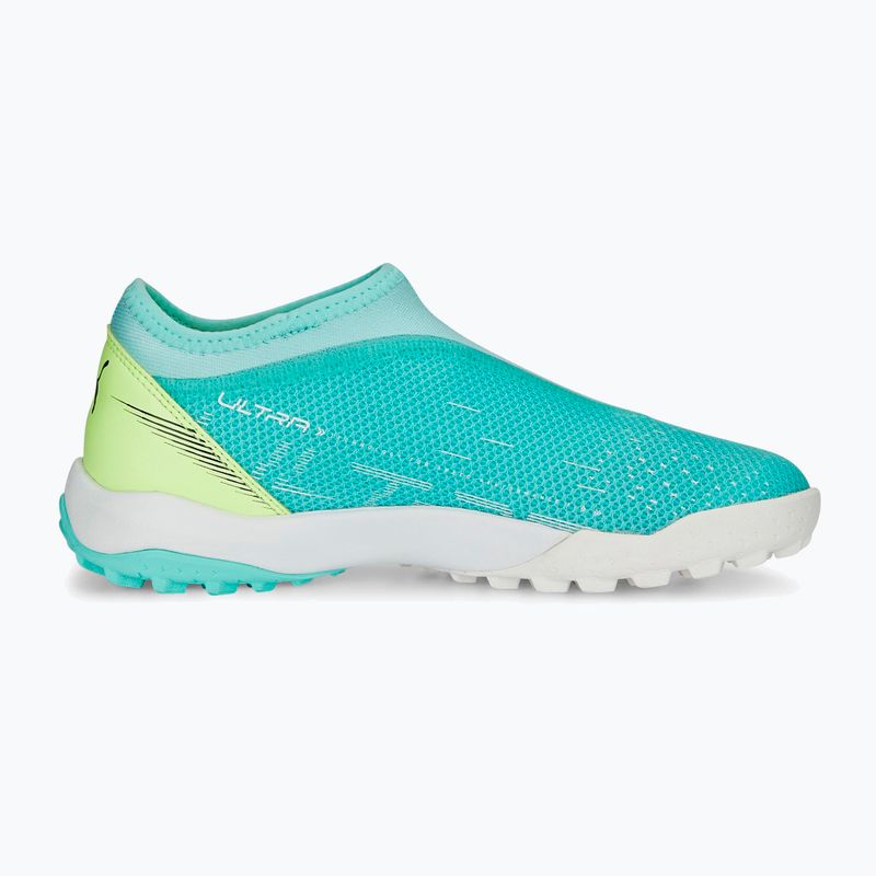 Buty piłkarskie dziecięce PUMA Ultra Match Ll TT + Mid electric peppermint/puma white/fast yellow 11