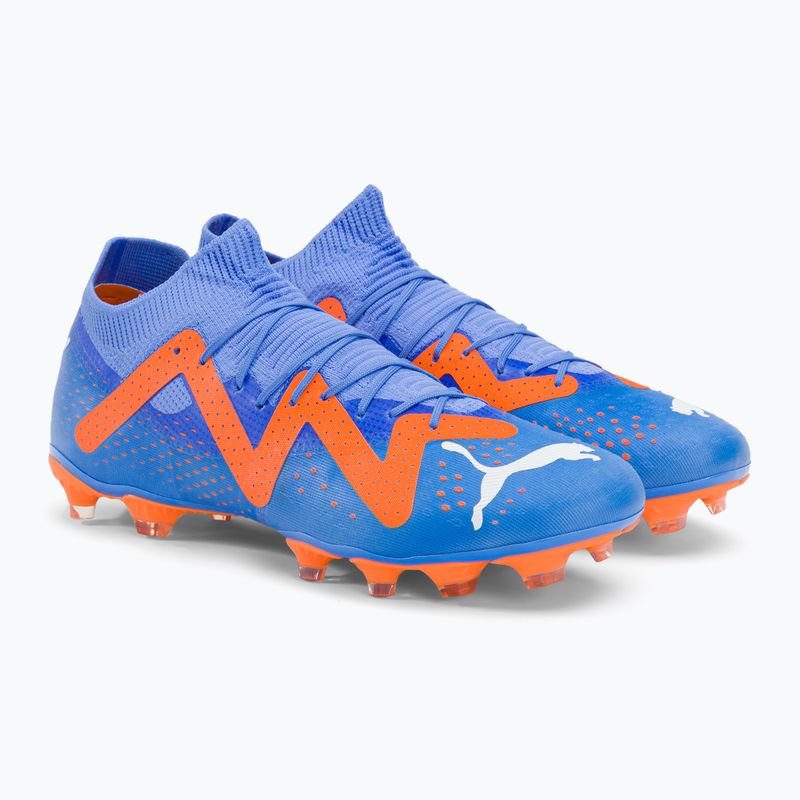 Buty piłkarskie męskie PUMA Future Match FG/AG blue glimmer/puma white/ultra orange 4