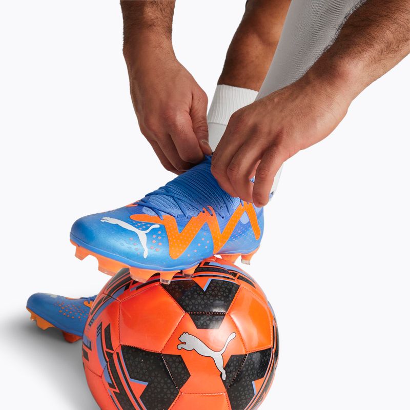 Buty piłkarskie męskie PUMA Future Match FG/AG blue glimmer/puma white/ultra orange 10