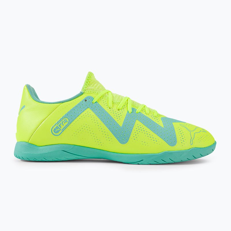 Buty piłkarskie męskie PUMA Future Play IT fast yellow/puma black/electric peppermint 2