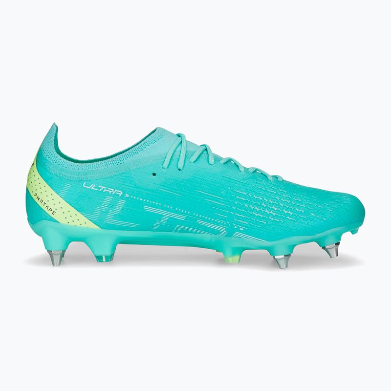 Buty piłkarskie męskie PUMA Ultra Ultimate MXSG electric peppermint/puma white/fast yellow 10