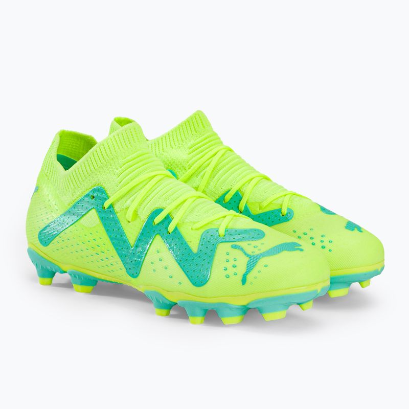 Buty piłkarskie dziecięce PUMA Future Match FG/AG fast yellow/puma black/electric peppermint 4