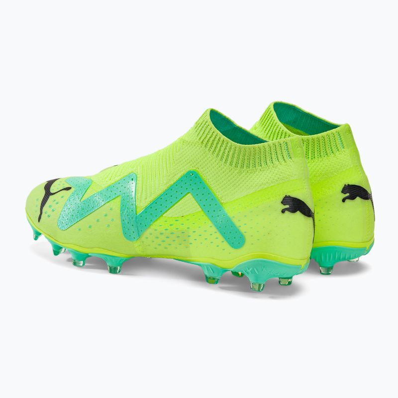 Buty piłkarskie męskie PUMA Future Match+ LL FG/AG fast yellow/puma black/electric peppermint 3
