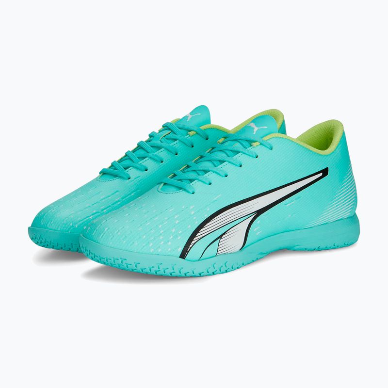 Buty piłkarskie męskie PUMA Ultra Play IT electric peppermint/puma white/fast yellow 9