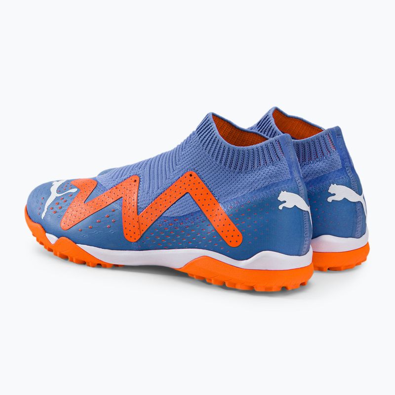 Buty piłkarskie męskie PUMA Future Match+ LL TT blue glimmer/puma white/ultra orange 3