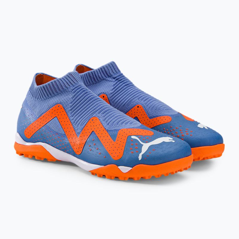 Buty piłkarskie męskie PUMA Future Match+ LL TT blue glimmer/puma white/ultra orange 4