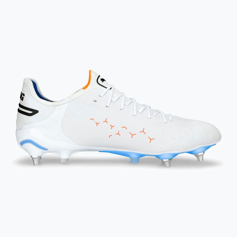 Buty piłkarskie męskie PUMA King Ultimate MXSG puma white/puma black/blue glimmer/ultra orange 12