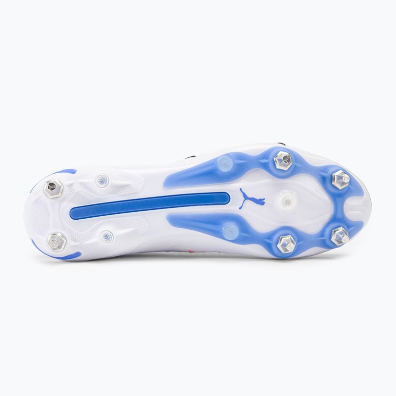 Buty piłkarskie męskie PUMA King Ultimate MXSG puma white/puma black/blue glimmer/ultra orange 5