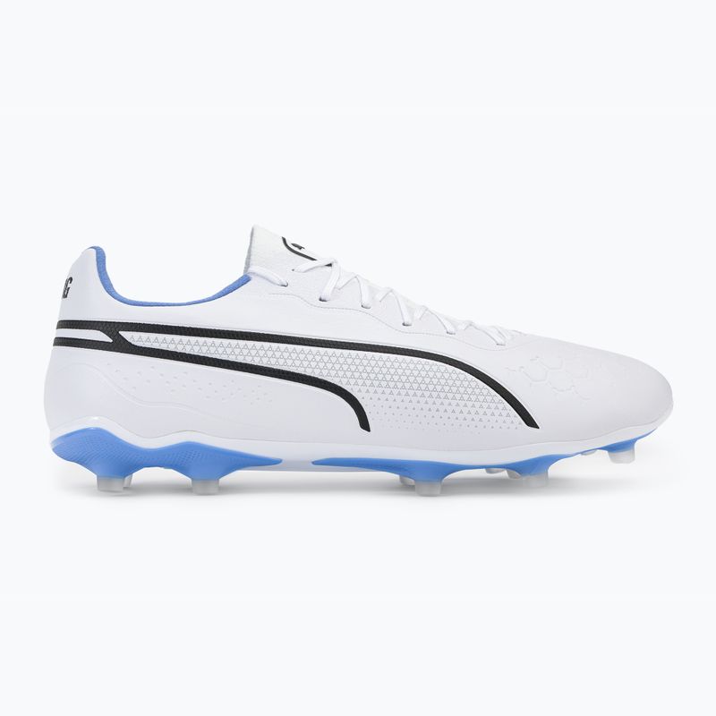 Buty piłkarskie męskie PUMA King Pro FG/AG puma white/black/blue glimmer/ultra orange 2