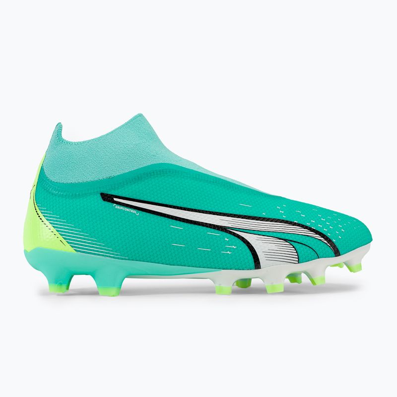 Buty piłkarskie męskie PUMA Ultra Match+ LL FG/AG electric peppermint/puma white/fast yellow 2