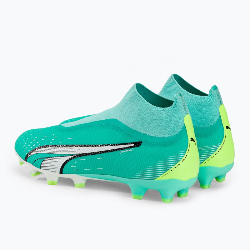 Buty piłkarskie męskie PUMA Ultra Match+ LL FG/AG electric peppermint/puma white/fast yellow 3