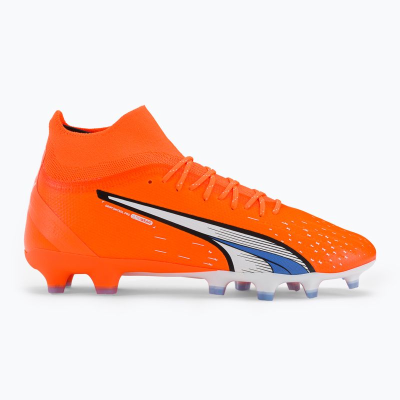 Buty piłkarskie męskie PUMA Ultra Pro FG/AG ultra orange/puma white/blue glimmer 2