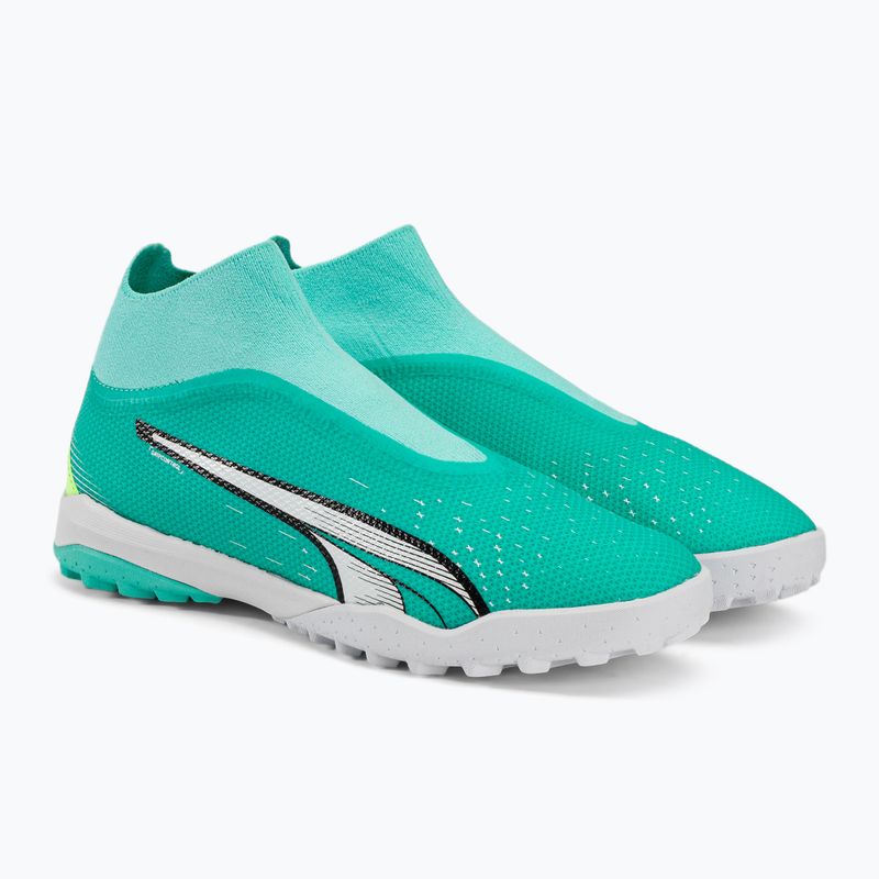 Buty piłkarskie męskie PUMA Ultra Match+ LL TT electric peppermint/puma white/fast yellow 5