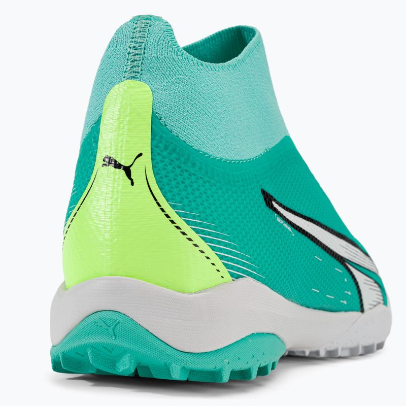 Buty piłkarskie męskie PUMA Ultra Match+ LL TT electric peppermint/puma white/fast yellow 10