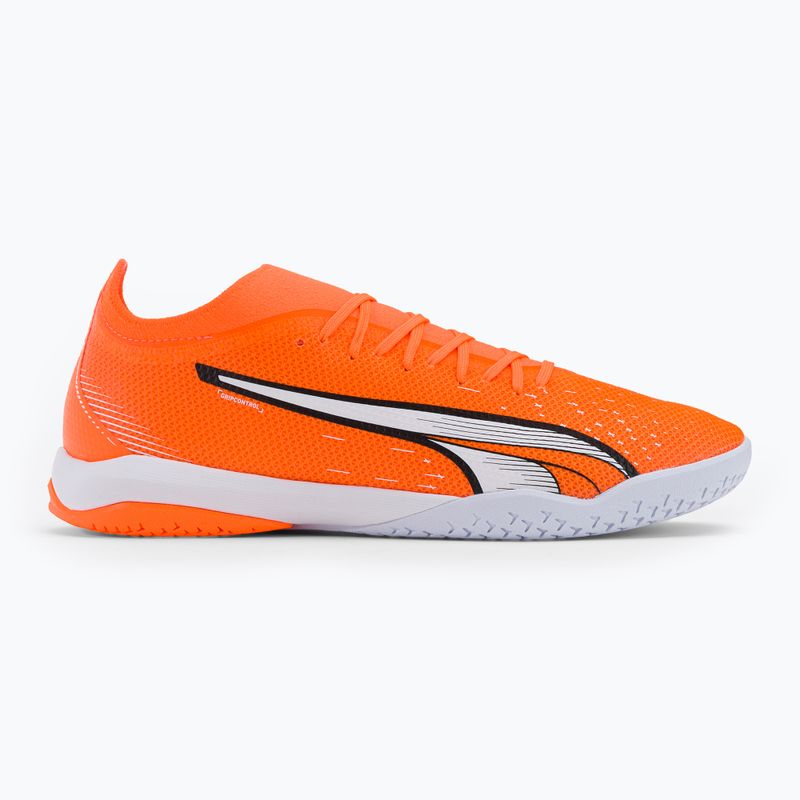 Buty piłkarskie męskie PUMA Ultra Match IT ultra orange/puma white/blue glimmer 2