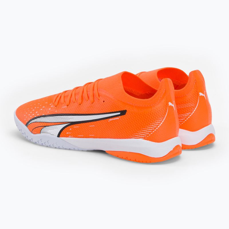 Buty piłkarskie męskie PUMA Ultra Match IT ultra orange/puma white/blue glimmer 3