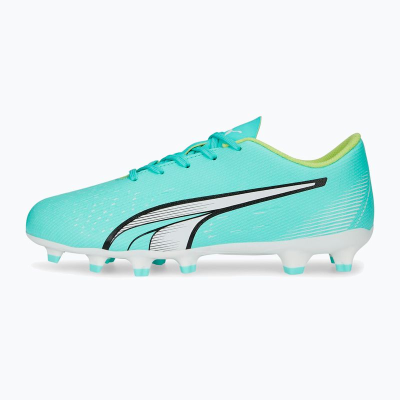 Buty piłkarskie dziecięce PUMA Ultra Play FG/AG electric peppermint/puma white/fast yellow 10
