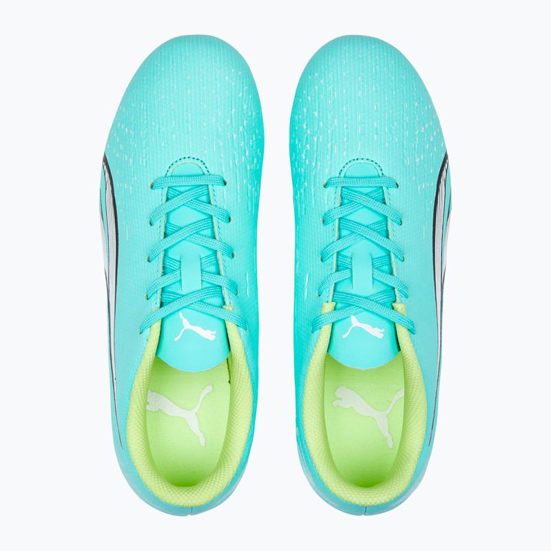 Buty piłkarskie dziecięce PUMA Ultra Play FG/AG electric peppermint/puma white/fast yellow 13