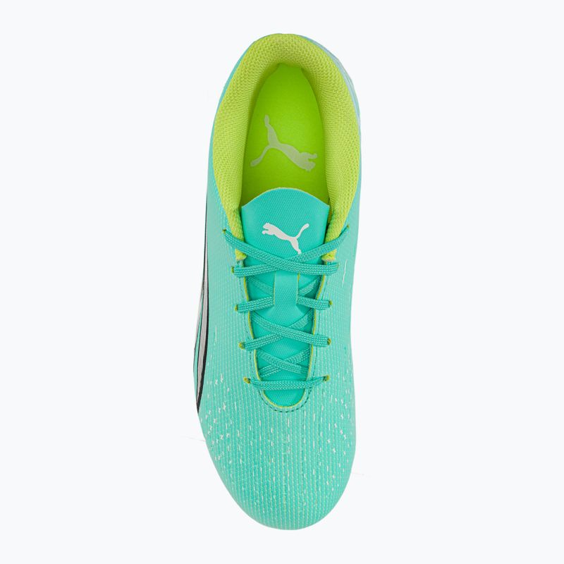 Buty piłkarskie dziecięce PUMA Ultra Play FG/AG electric peppermint/puma white/fast yellow 6