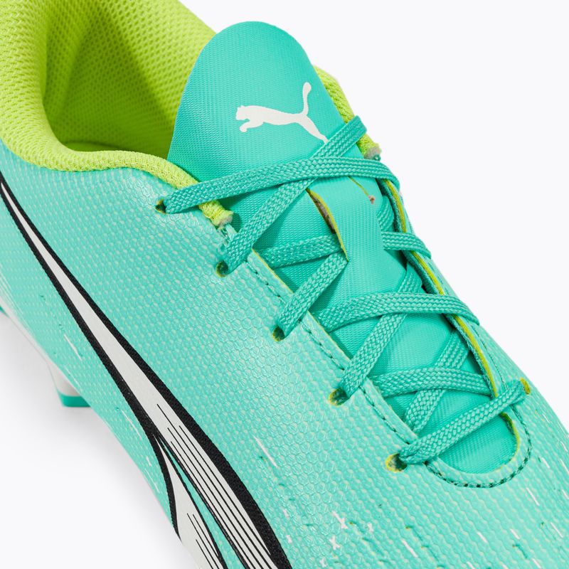 Buty piłkarskie dziecięce PUMA Ultra Play FG/AG electric peppermint/puma white/fast yellow 8