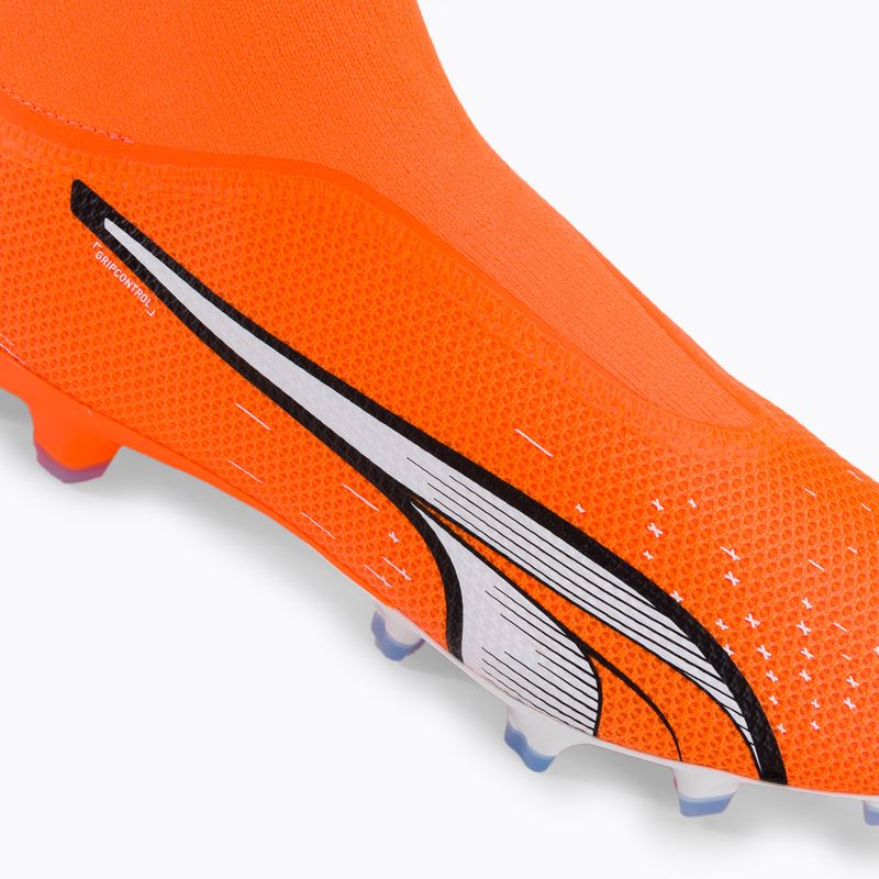 Buty piłkarskie męskie PUMA Ultra Match+ LL FG/AG ultra orange/puma white/blue glimmer 9