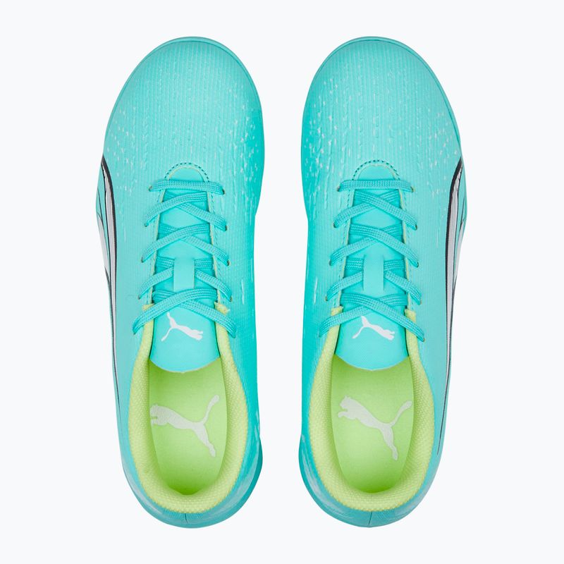 Buty piłkarskie dziecięce PUMA Ultra Play TT electric peppermint/puma white/fast yellow 13