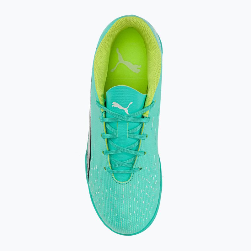 Buty piłkarskie dziecięce PUMA Ultra Play TT electric peppermint/puma white/fast yellow 6