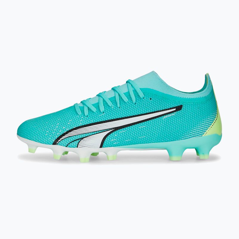 Buty piłkarskie męskie PUMA Ultra Match FG/AG electric peppermint/puma white/fast yellow 10